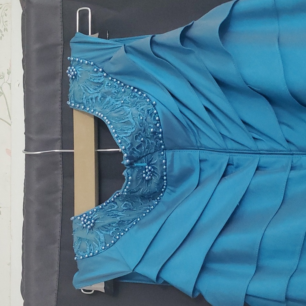 Blue Adrianna Papell Dress - Picture 4 of 5